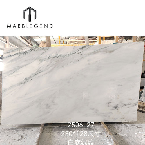 Marble factory direct sale glossy natural resistant Milano white marble slab for villa living room wall flooring