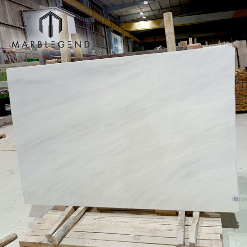 Marble factory direct sale glossy natural resistant Milano white marble slab for villa living room wall flooring