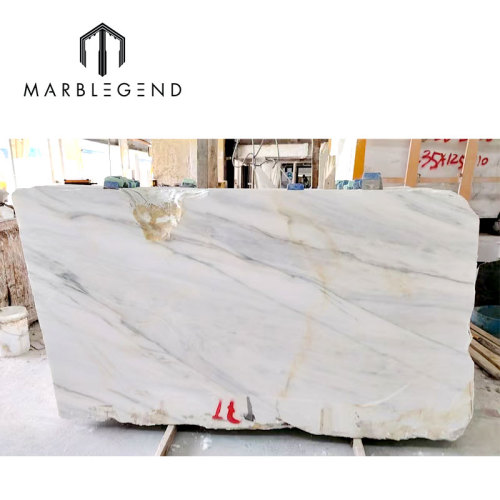 Custom Cut Luxury Milano White Marble Slabs Durable Polished Finish for Villa Interior wall flooring decoration