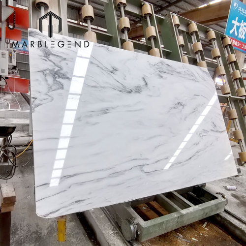 Factory Supplier Milano White Marble Slab Natural Polished Stone for Interior Flooring and Wall Design