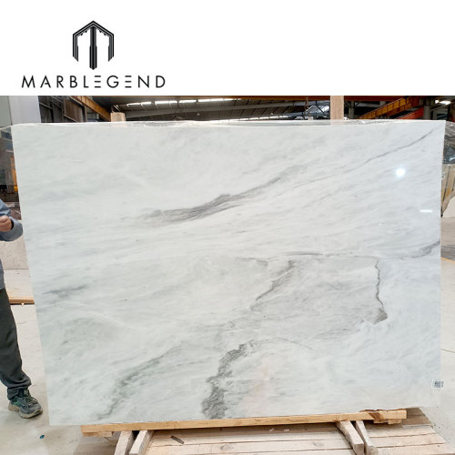 Factory Supplier Milano White Marble Slab Natural Polished Stone for Interior Flooring and Wall Design