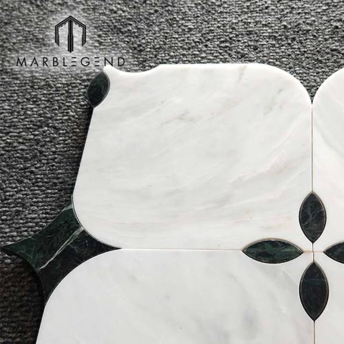 Milano White  Waterjet Mosaic Manufacturer Wholesale 300x300mm Natural Stone Mosaic Tiles for Luxury Villa and Hotel projects