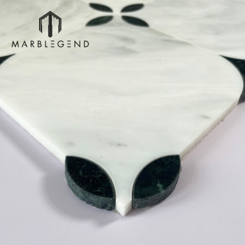 Milano White  Waterjet Mosaic Manufacturer Wholesale 300x300mm Natural Stone Mosaic Tiles for Luxury Villa and Hotel projects