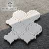 PFM Milano White Marble Arabesque Waterjet Mosaic Supplier Custom Polished  White Marble Lantern Mosaic Tiles For Wall And Floor