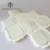 PFM Milano White Marble Arabesque Waterjet Mosaic Supplier Custom Polished  White Marble Lantern Mosaic Tiles For Wall And Floor