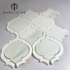 PFM Milano White Marble Arabesque Waterjet Mosaic Supplier Custom Polished  White Marble Lantern Mosaic Tiles For Wall And Floor