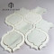 PFM Milano White Marble Arabesque Waterjet Mosaic Supplier Custom Polished  White Marble Lantern Mosaic Tiles For Wall And Floor