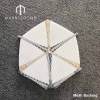 Bespoke Hexagon Waterjet Mosaic Supplier Milano White and Green Marble Mosaic Flooring Tiles