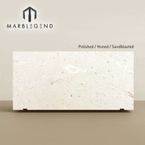 Custom Cream White Limestone Slabs Cut to Size for Decorative Wall Cladding and Interior Design