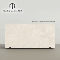 Custom Beige Limestone Slabs Cut to Size for Interior Feature Walls and Residential Design Projects