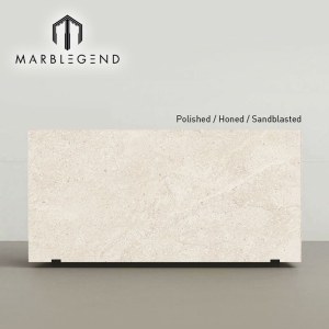 Custom Beige Limestone Slabs Cut to Size for Interior Feature Walls and Residential Design Projects
