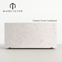 Custom Light Beige Limestone Slabs Cut to Size for Exterior Wall Cladding and Building Projects