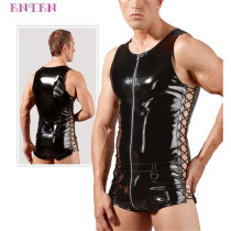 Unique Design Leather Sexy Men Babydoll