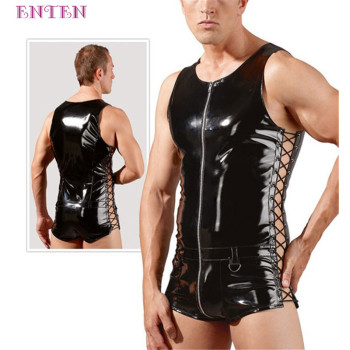 Unique Design Leather Sexy Men Babydoll