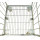 Carretilla plegable de la malla de alambre de metal del almacenamiento galvanizado
