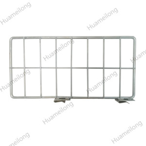 Estante de la plataforma de pie galvanizado decking de malla de alambre de metal a presión en separadores de alambre