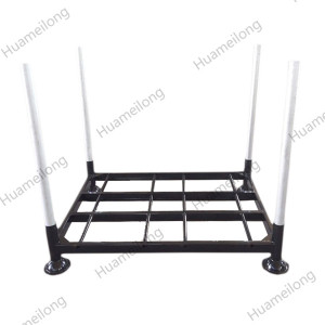 Estante vertical metálico ensamblado doblado apilado galvanizado resistente de la plataforma del poste de HML para el rollo de la tela