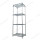 Estante vertical metálico ensamblado doblado apilado galvanizado resistente de la plataforma del poste de HML para el rollo de la tela