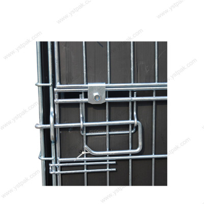 Industrial large galvanized stackable forklift metal steel wire mesh storage bulk bins