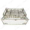 Factory direct europe fold locking metallic champagne wire mesh cage for wine storage