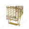 Custom industrial warehouse welded stackable collapsible forklift steel wire mesh storage baskets