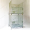 Industrial stackable storage folding steel metal wire mesh pallet container