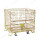 Euro foldable large industrial galvanized stackable storage containers with wheels