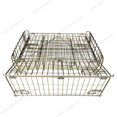 Best-selling professional galvanized fold-up security metal mesh cage for wine bottles storage
