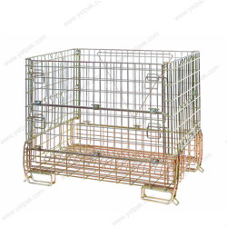Best-selling professional galvanized fold-up security metal mesh cage for wine bottles storage