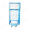4 sided nesting supermarket portable galvanized foldable steel security wire mesh roll container