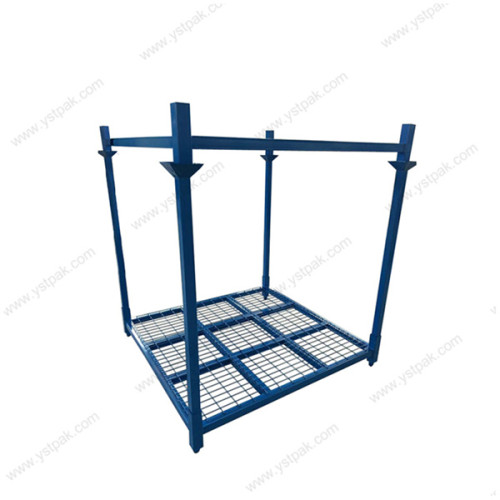 Customized industrial adjustable vertical mobile foldable forklift steel tire racks for warehouse