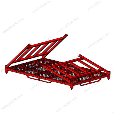 European warehouse stackable hollow tube storage steel tire pallets racks for auto industry