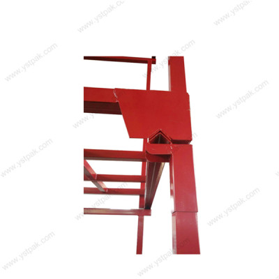 Heavy duty powder coating stacking forklift steel square tube quakeproof nestainer rack