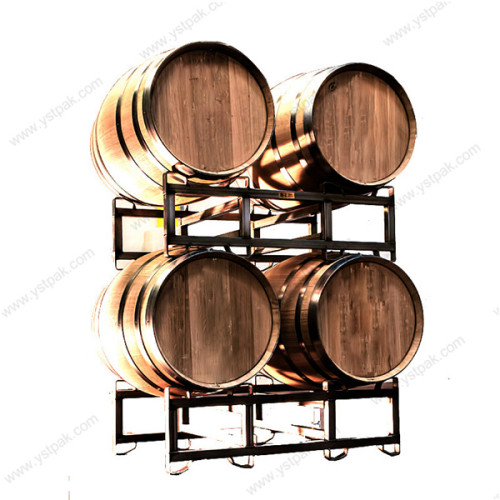 55 gallon warehouse whiskey storage stacking galvanized steel wine barrel rack for sale