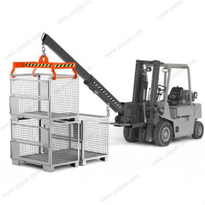 OEM Heavy duty welding stackable foldable steel wire mesh pallet stillage for auto industry