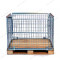 Zinc plated euro welded stackable storage steel metal foldable wire mesh pallet cages