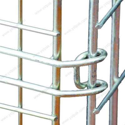 Zinc plated euro welded stackable storage steel metal foldable wire mesh pallet cages