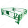 Gravity lock industrial transport stacking collapsible lockable wire pallet cage with wooden pallet