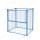 Powder coated warehouse customized forklift durable rigid folding bulk wire metal cage pallet