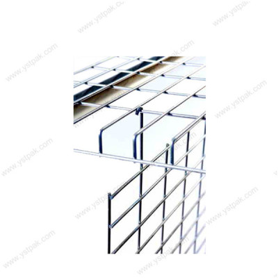 Customized warehouse galvanized pallet rack metal wire mesh hanging divider for decking