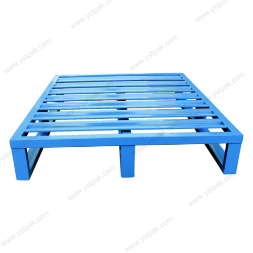 Powder coating warehouse transport storage stackable durable metal steel pallets for sale