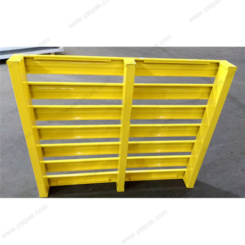 Powder coating warehouse transport storage stackable durable metal steel pallets for sale