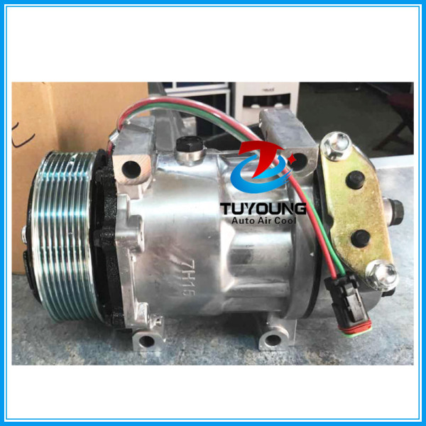 sanden 7h15 709 8067 7890 automotive air conditioning compressor fit Scania Truck 114/124 2008>2011 24v 8pk 1376998 1412263 1888034