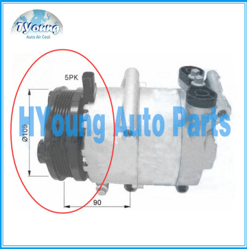 VS16 clutch PV5 109mm Auto air compressor clutch for Ford C-Max Focus Volvo C30 S40 V50 1333042 3M5H19497BA 1490495