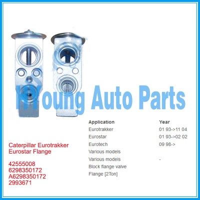 Auto Expansion Valve for Caterpillar Eurotrakker Eurostar Flange 42555008 6298350172 A6298350172 2993671