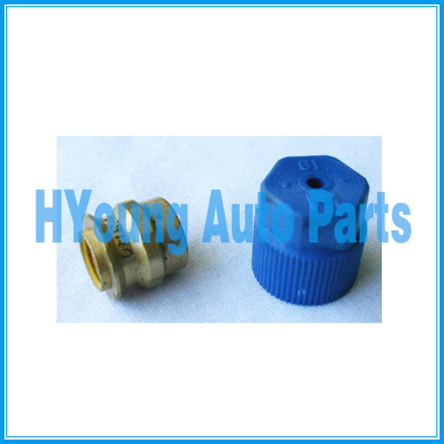 Brass Conversion Fitting fit High Side, Converts high side R12/ R134a quick release fitting, Fits most vehicles