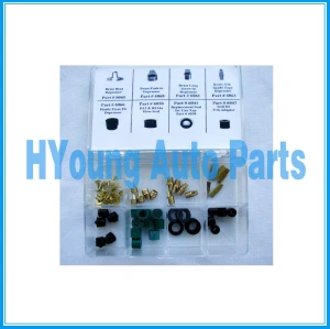 50PCS Charging Hose Seal & Depressor Assortment , Repair parts for most major brands of charging hoses