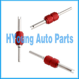 Red Valve Stem Core Remover Car Truck Tire Repair Install/Remove Tool Dual Head