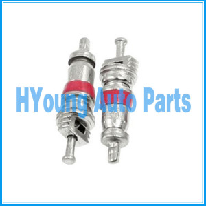 50 pcs Size: 19 x 5 mm Auto A/C Core Valve Van Truck Silver & Red