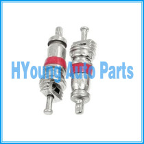 50 pcs Size: 19 x 5 mm Auto A/C Core Valve Van Truck Silver & Red